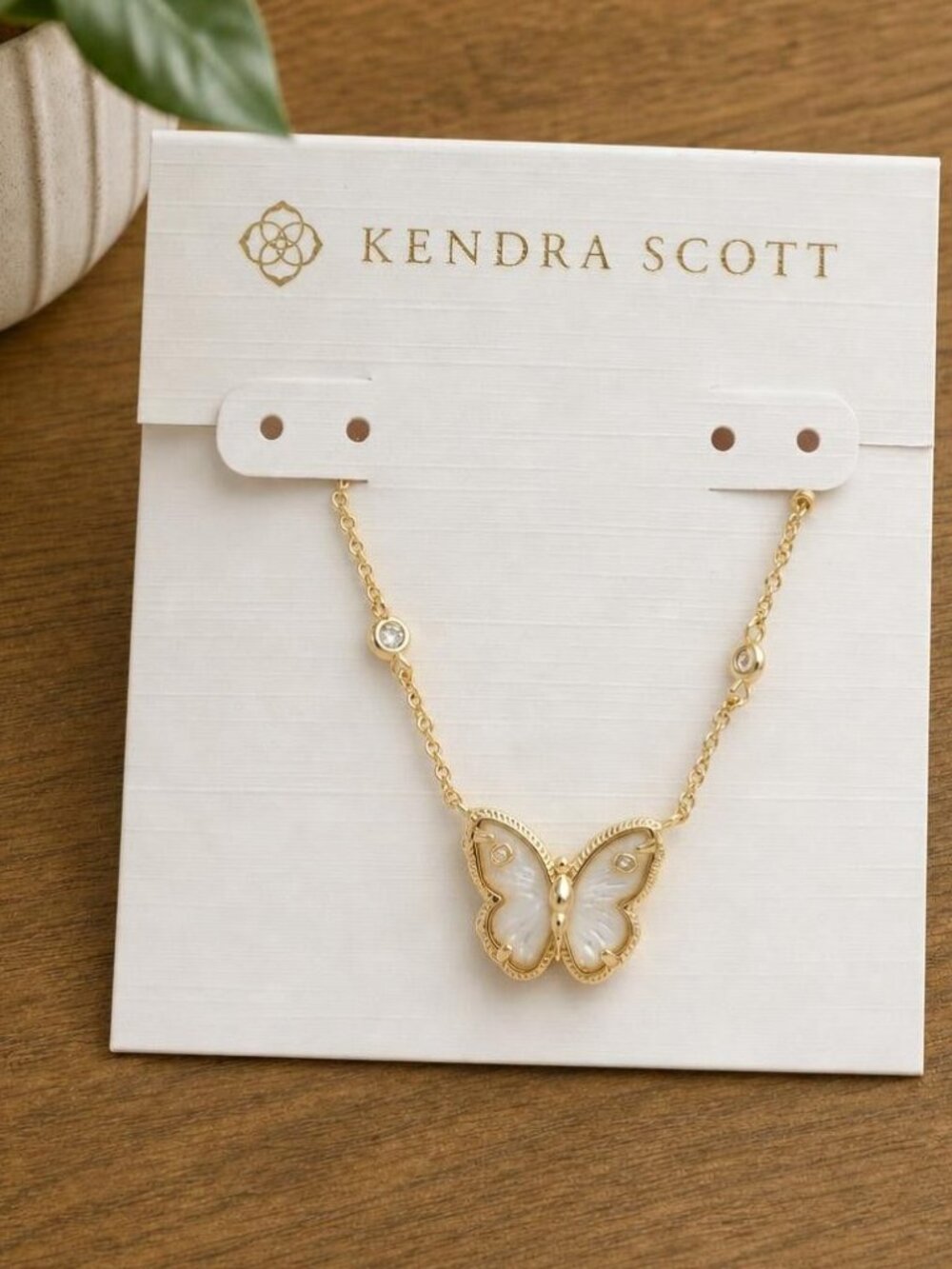 Kendra Scott Cailey Butterfly Gold Pendant Necklace